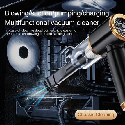 Blow-Suction Integrated Cordless Handheld Vacuum, Powerful & Portable Design, Ideal for Cars, Homes, Offices, Effortlessly Cleans Pet Hair..