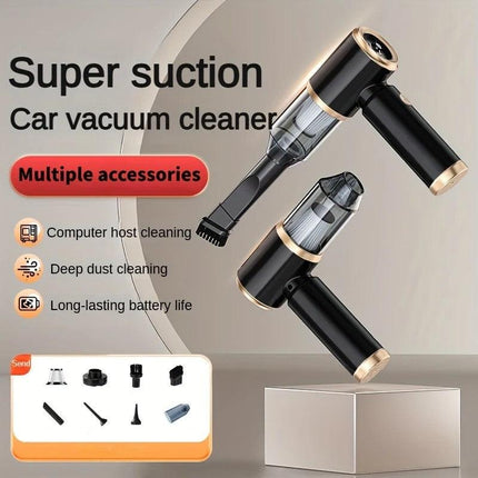 Blow-Suction Integrated Cordless Handheld Vacuum, Powerful & Portable Design, Ideal for Cars, Homes, Offices, Effortlessly Cleans Pet Hair..