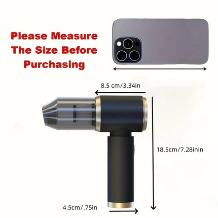 Blow-Suction Integrated Cordless Handheld Vacuum, Powerful & Portable Design, Ideal for Cars, Homes, Offices, Effortlessly Cleans Pet Hair..