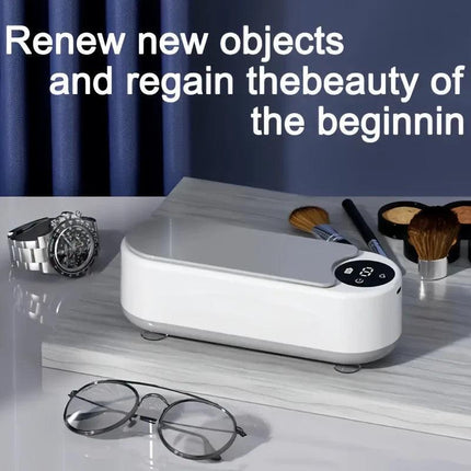 Smart Ultrasonic Cleaner: Renew Your Glasses and Jewelry with 360° Deep Cleaning.