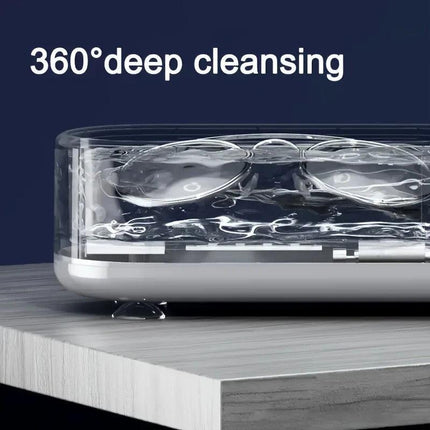Smart Ultrasonic Cleaner: Renew Your Glasses and Jewelry with 360° Deep Cleaning.