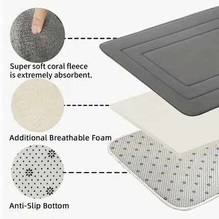 RED Geometric Pattern, Soft Lightweight Skin-Friendly, Bathroom Accessory, Toilet Anti-Slip Mat, Bathroom Mat, Machine Washable, Suitable for Shower Room, Bathroom Doorway, Bedroom Room Decoration, Modern Bath Mat, Durable Bathroom Floor Mat.