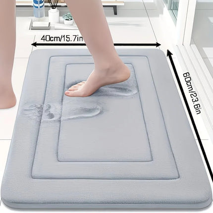 RED Geometric Pattern, Soft Lightweight Skin-Friendly, Bathroom Accessory, Toilet Anti-Slip Mat, Bathroom Mat, Machine Washable, Suitable for Shower Room, Bathroom Doorway, Bedroom Room Decoration, Modern Bath Mat, Durable Bathroom Floor Mat.