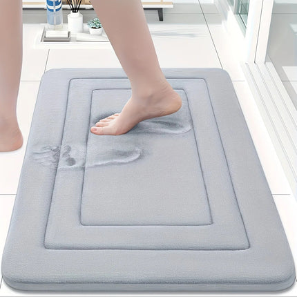 RED Geometric Pattern, Soft Lightweight Skin-Friendly, Bathroom Accessory, Toilet Anti-Slip Mat, Bathroom Mat, Machine Washable, Suitable for Shower Room, Bathroom Doorway, Bedroom Room Decoration, Modern Bath Mat, Durable Bathroom Floor Mat.