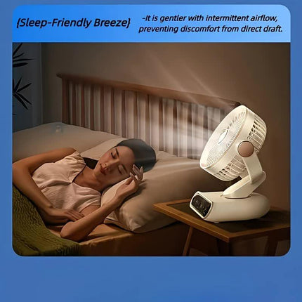 Grayish Purple   AI Smart Circulating Fan: 4 Modes + Silent Airflow, Your All-Scenario Cooling Companion。.