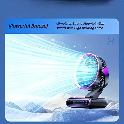 Cream rice，AI Smart Circulating Fan: 4 Modes + Silent Airflow, Your All-Scenario Cooling Companion.