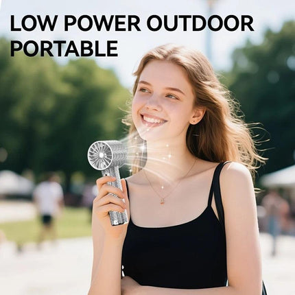 White Diamond /Diamond - style Handheld Mini Fan, Exquisite and Long - lasting Battery Life.