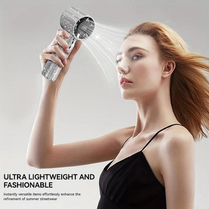 Colored diamond/Diamond - style Handheld Mini Fan, Exquisite and Long - lasting Battery Life.
