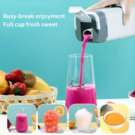 Portable Wireless Fresh Juice Maker: Freshness in a Cup, Anywhere, Anytime.  white.