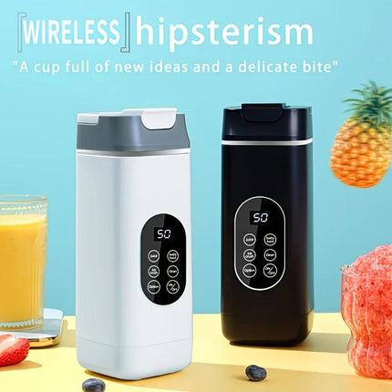 Portable Wireless Fresh Juice Maker: Freshness in a Cup, Anywhere, Anytime.  BLACK.