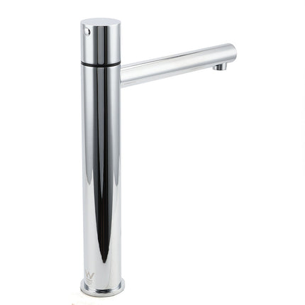 WELS 6L/min Tall Basin Mixer Vanity Sink Bubble Faucet Tap Laundry Chrome Round.