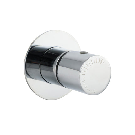 Chrome Bath Control Shower Mixer Brass Round Wall Mounted Hot Cold Water Valve.