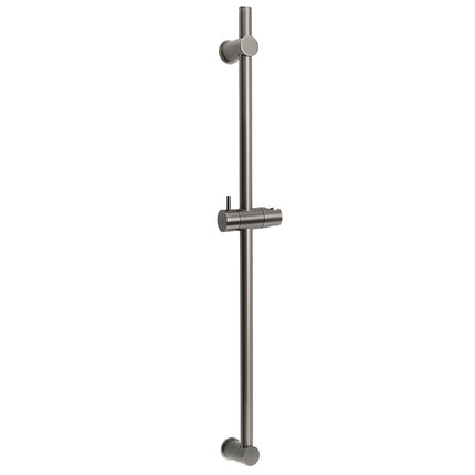 Gun Metal Grey Brass 850mm Long Sliding Rail Bar Swivel Handheld Shower Holder Bracket.