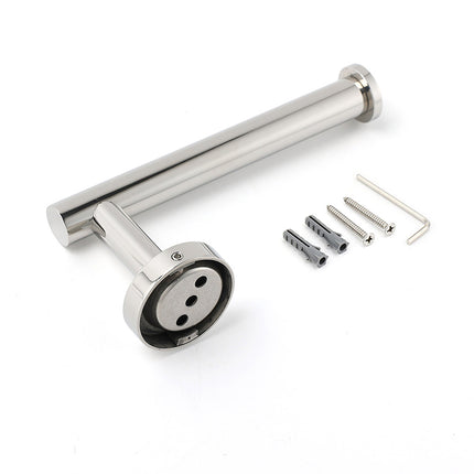 Bathroom Mirror Chrome Stainless Steel Toilet Paper Roll Tissue Holder Rack Kit.