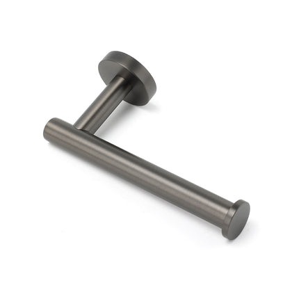 Gun Metal Round 304 Stainless Steel Toilet Paper Roll Tissue Holder Wall Mounted.