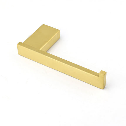 Bahtroom Brushed Gold Toilet Paper Roll Tissue Roll Holder Rack Wall Mounted Kit.