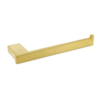 Brushed Gold Cubic Square Towel Holder Rack Clothes Hook Kit Bathroom Accessory.
