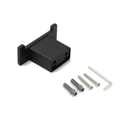 Matt Black Square Robe Hook Clothes Towel Holder Bathroom Wall Hanger Accessory.