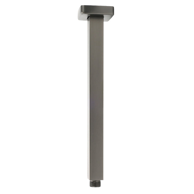 Bath Square 300mm Shower Component Brass Ceiling Extension Dropper Arm Gunmetal.