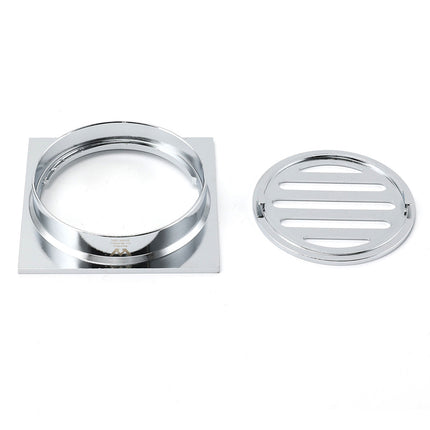 Watermark Stainless Steel 85x85mm Small Square Shower Grate Floor Drain 72mm Outlet.