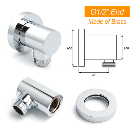 Chrome Square 10" Twin Shower Head Handheld Sliding Rail Set Wall Inlet Diverter.