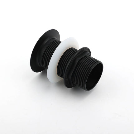 Matt Black Watermark 32mm Pop Up Push Brass Waste Plug No Overflow Basin Drain.