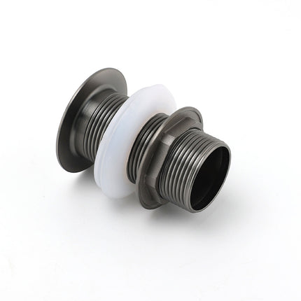 Gun Metal Brass 32mm Push Pop Up Plug Non-Overflow Basin Sink Drain Outlet Waste.