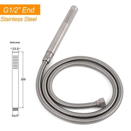 Watermark Brushed Nickel Dual Shower Handset Combo Outdoor Round 10" Head 316SUS.