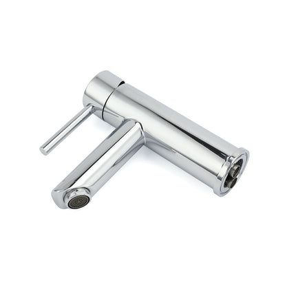 WELS Chrome Short Kitchen Laundry Round Basin Mixer Vanity Sink Faucet Tap Set.