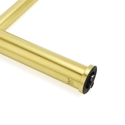 WELS Brushed Gold Laundry Round Tall Basin Mixer Vanity Sink Faucet Tap 304 SUS.