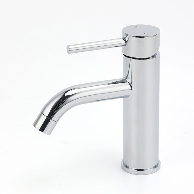 WELS Round Curve Kitchen Laundry Short Basin Mixer Vanity Sink Faucet Tap Chrome.
