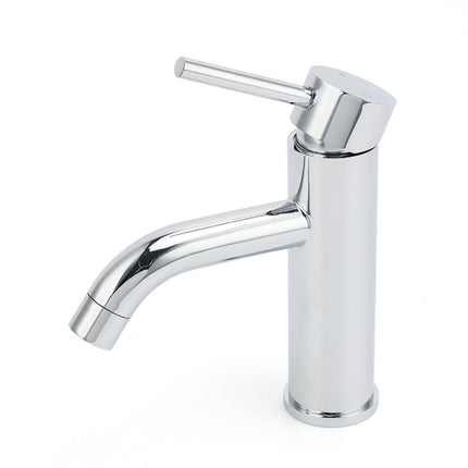 WELS Round Curve Kitchen Laundry Short Basin Mixer Vanity Sink Faucet Tap Chrome.
