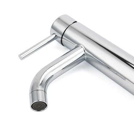 WELS Round Curve Kitchen Laundry Short Basin Mixer Vanity Sink Faucet Tap Chrome.