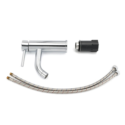 WELS Round Curve Kitchen Laundry Short Basin Mixer Vanity Sink Faucet Tap Chrome.