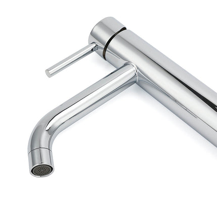 WELS Chrome Tall Basin Kitchen Laundry Mixer Vanity Sink Faucet Tap Curve Outlet.