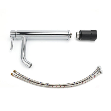 WELS Chrome Tall Basin Kitchen Laundry Mixer Vanity Sink Faucet Tap Curve Outlet.