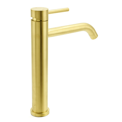 WELS Brushed Gold Tall Kitchen Laundry Basin Mixer Vanity Sink Faucet Tap Bath.