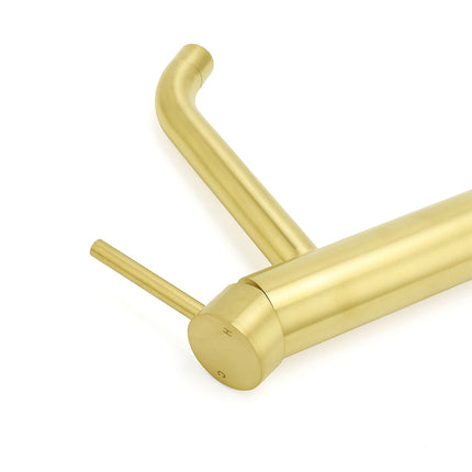 WELS Brushed Gold Tall Kitchen Laundry Basin Mixer Vanity Sink Faucet Tap Bath.