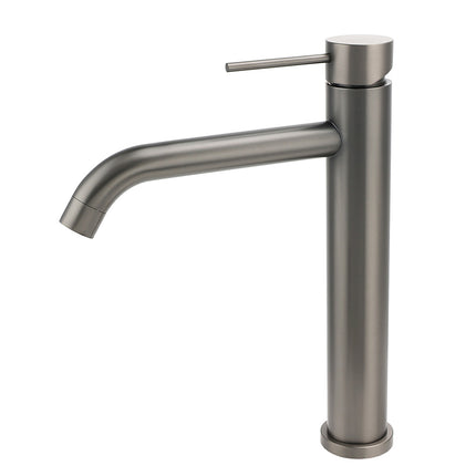 WELS Gunmtal Grey Tall Kitchen Laundry Basin Mixer Vanity Sink Faucet Tap Valve.