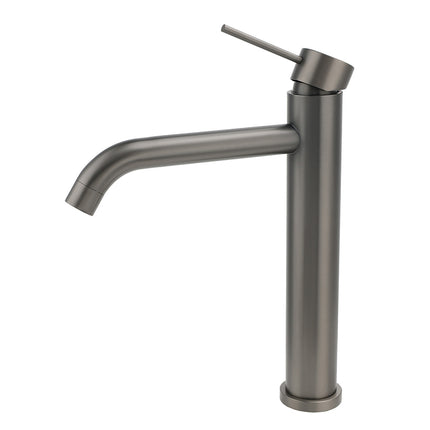 WELS Gunmtal Grey Tall Kitchen Laundry Basin Mixer Vanity Sink Faucet Tap Valve.
