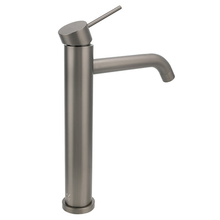 WELS Gunmtal Grey Tall Kitchen Laundry Basin Mixer Vanity Sink Faucet Tap Valve.