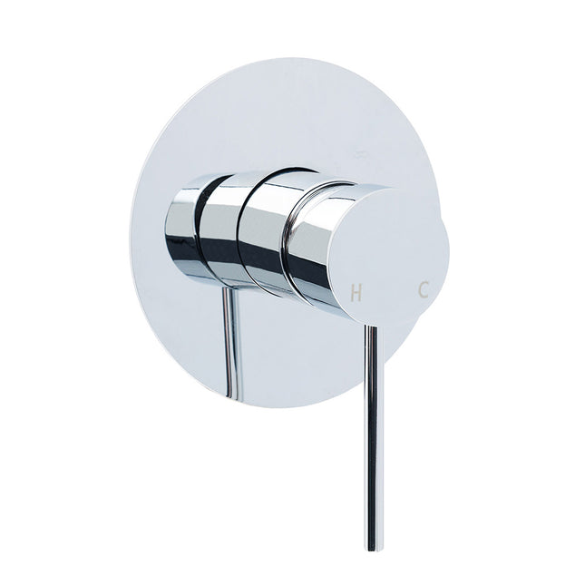Watermark Round Pin Lever Hot Cold Water Mixer Bathroom Shower Tap Valve Chrome.