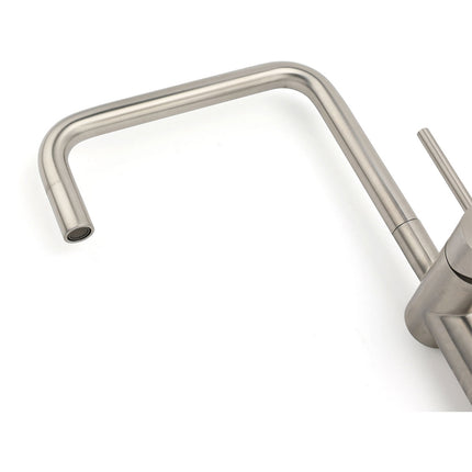 WELS 6L/m Kitchen Laundry 360º Swivel Sink Mixer Faucet Tap Spout Brushed Silver.