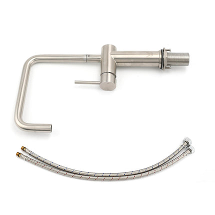 WELS 6L/m Kitchen Laundry 360º Swivel Sink Mixer Faucet Tap Spout Brushed Silver.