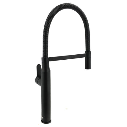 Matt Black Kitchen Sink Basin Mixer 360º Swivel Faucet Tap Pull Out Spout WELS.