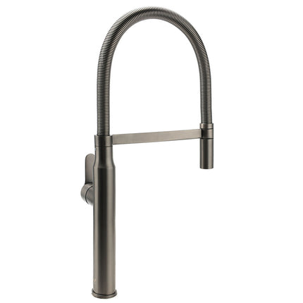 WELS Gun Metal Stainless Steel Pull Out Swivel Kitchen Mixer Sink Tap Spout Faucet.