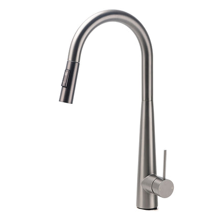 WELS Gun Metal Pull Out 2 Modes Spray Spout Kitchen Sink Tap Basin Faucet Mixer.