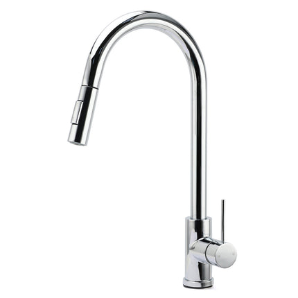 WELS Chrome 2 Modes Spray Pull Out Kitchen Swivel Faucet Sink Tap Laundry Mixer.