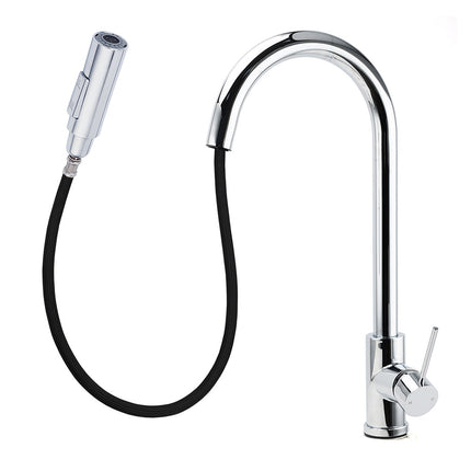 WELS Chrome 2 Modes Spray Pull Out Kitchen Swivel Faucet Sink Tap Laundry Mixer.