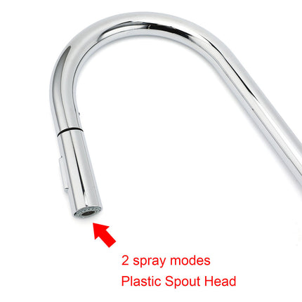 WELS Chrome 2 Modes Spray Pull Out Kitchen Swivel Faucet Sink Tap Laundry Mixer.